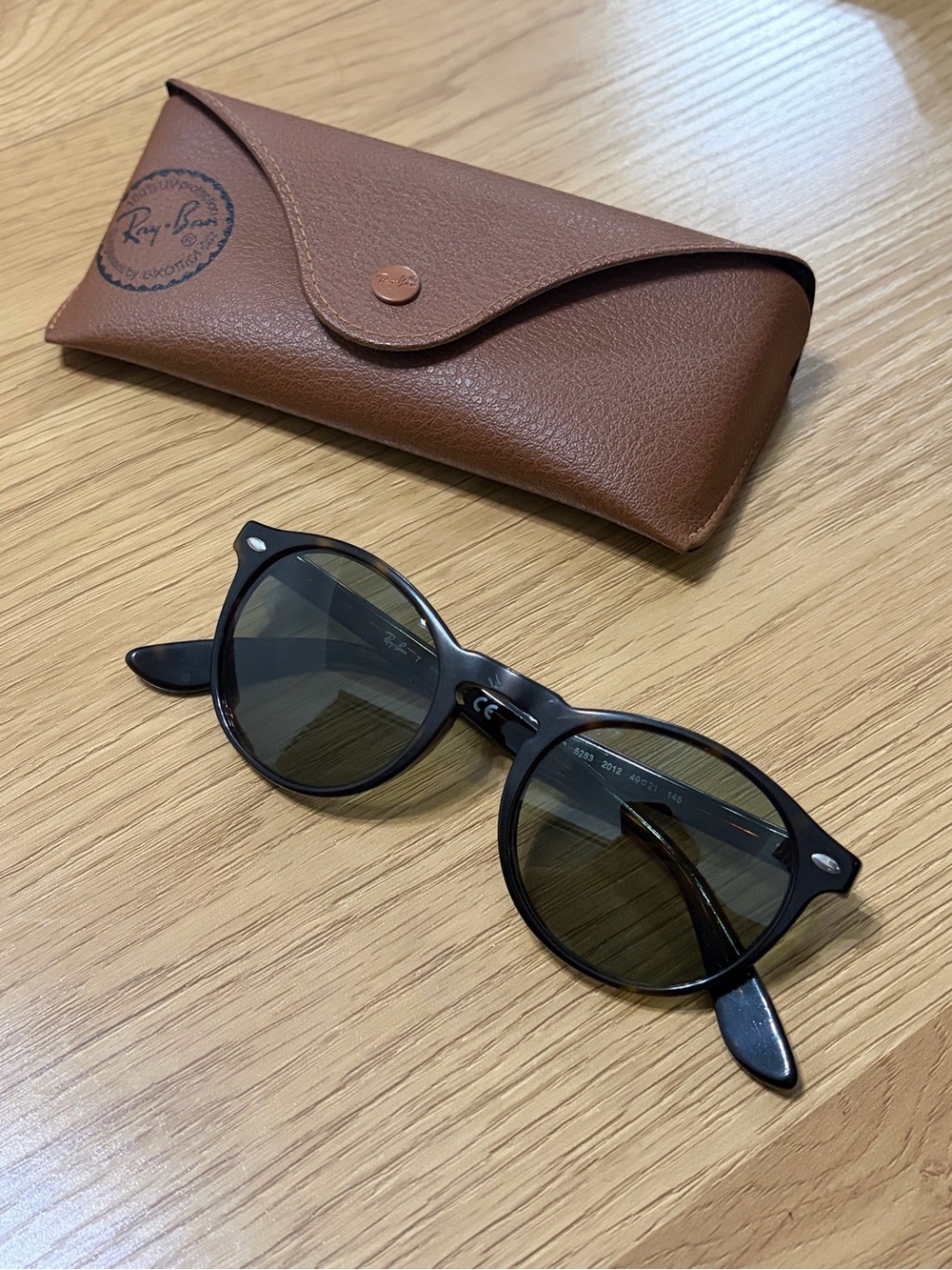 Ray-Ban EV5283 Black Frame Round Sunglasses